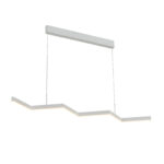 ΚΡΕΜΑΣΤΟ ΦΩΤΙΣΤΙΚΟ LED ACA KY011AD25WH ZIGZAG ΑΜΜΩΔΕΣ ΛΕΥΚΟ ΑΛΟΥΜΙΝΙΟ + ΣΙΛΙΚΟΝΗ 30W 2800K-3200K-4000K 1200LM IP20 1200MM