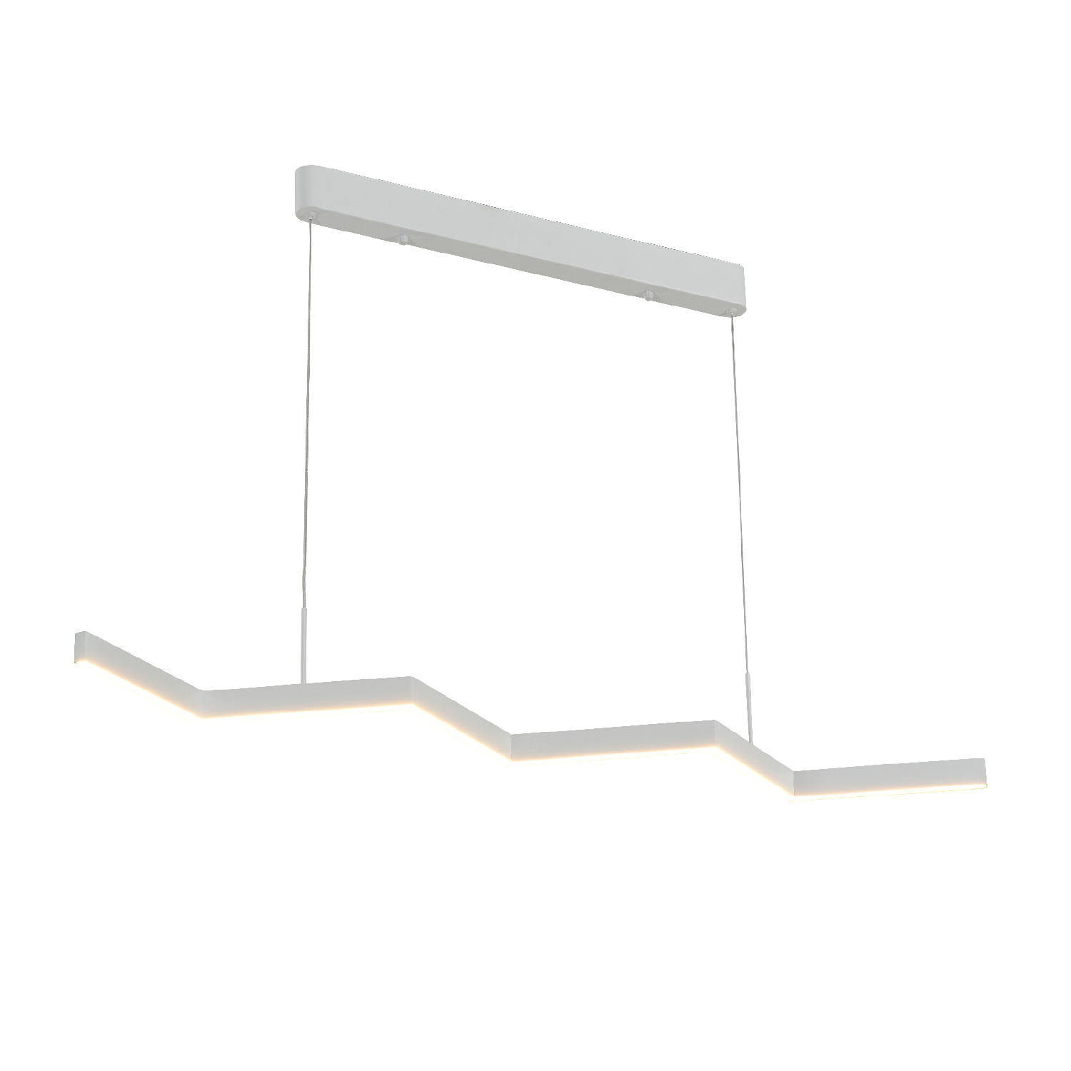 KY011AD25WH.jpg ΚΡΕΜΑΣΤΟ ΦΩΤΙΣΤΙΚΟ LED ACA KY011AD25WH ZIGZAG ΑΜΜΩΔΕΣ ΛΕΥΚΟ ΑΛΟΥΜΙΝΙΟ + ΣΙΛΙΚΟΝΗ 30W 2800K-3200K-4000K 1200LM IP20 1200MM - Image 1