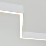ΚΡΕΜΑΣΤΟ ΦΩΤΙΣΤΙΚΟ LED ACA KY011AD25WH ZIGZAG ΑΜΜΩΔΕΣ ΛΕΥΚΟ ΑΛΟΥΜΙΝΙΟ + ΣΙΛΙΚΟΝΗ 30W 2800K-3200K-4000K 1200LM IP20 1200MM - Image 2