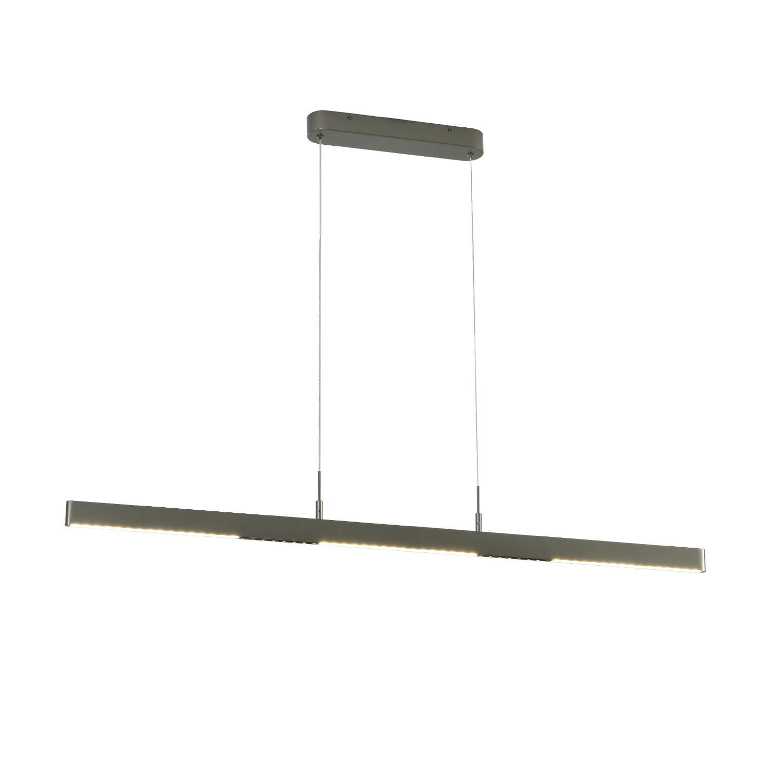 KY011ECS.jpg ΚΡΕΜΑΣΤΟ ΦΩΤΙΣΤΙΚΟ LED ACA KY011ECS IONIS ΜΑΤ ΑΣΗΜΙ ΑΛΟΥΜΙΝΙΟ + ΣΙΛΙΚΟΝΗ 30W 2800K-3200K-4000K 900LM IP20 L1170XW45MM - Image 1