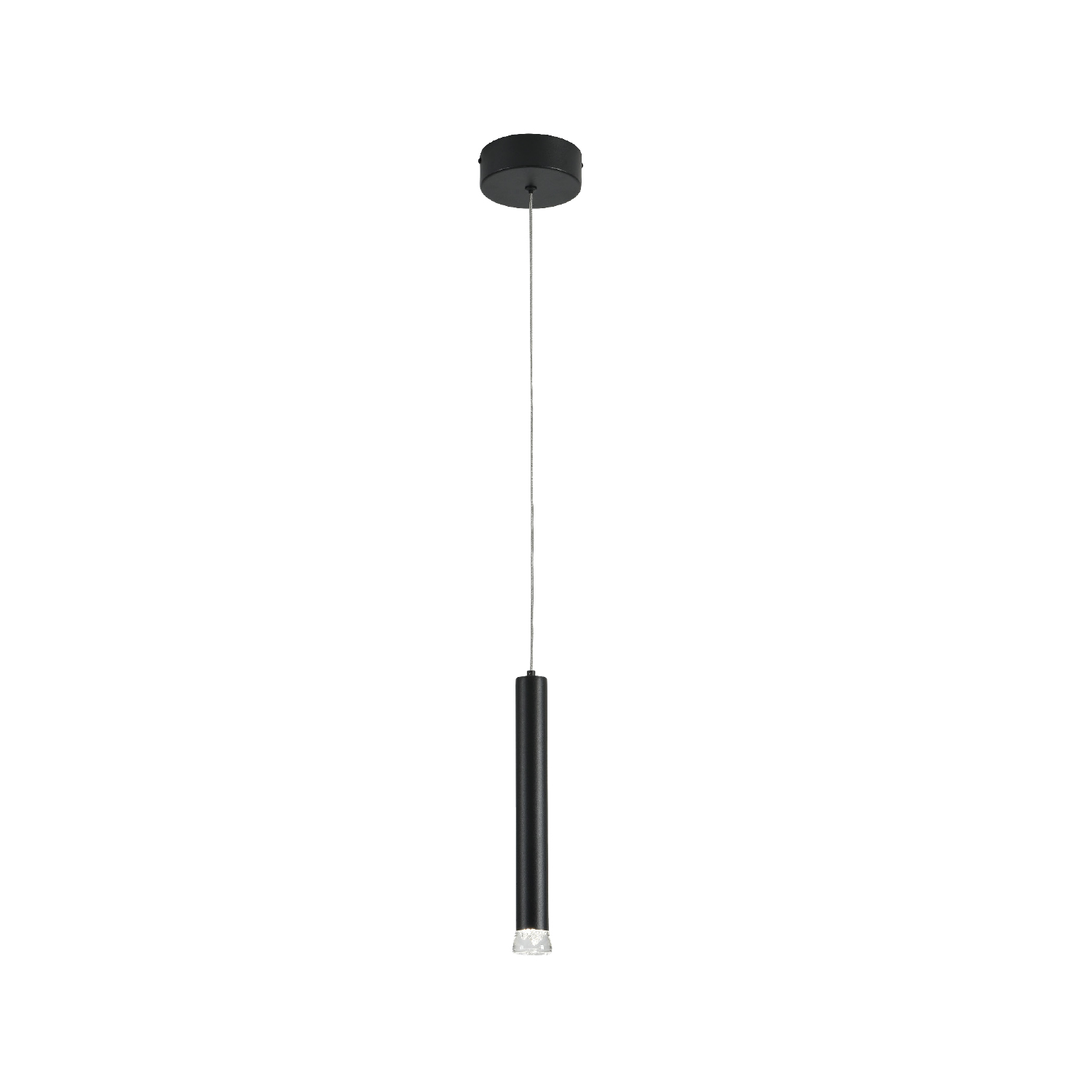 KY011NC25BK.jpg ΚΡΕΜΑΣΤΟ ΦΩΤΙΣΤΙΚΟ LED ACA KY011NC25BK RAPENZO ΑΜΜΩΔΕΣ ΜΑΥΡΟ ΑΛΟΥΜΙΝΙΟ 6W 2800K-3200K-4000K 240LM IP20 Φ30MMXH300MM - Image 1