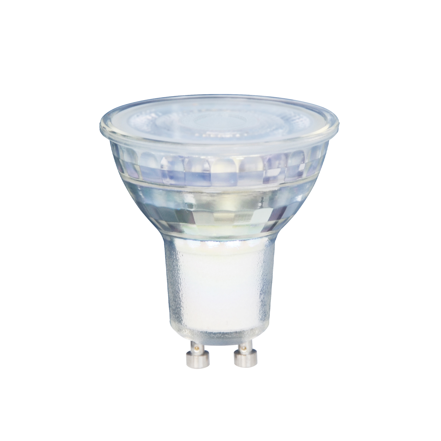 5WGU10KCNWGL.jpg ΓΥΑΛΙΝΗ ΛΑΜΠΑ LED ΣΠΟΤ GU10 5W ΟΥΔΕΤΕΡΟ ΛΕΥΚΟ 4000K 550LM 36° - Image 1
