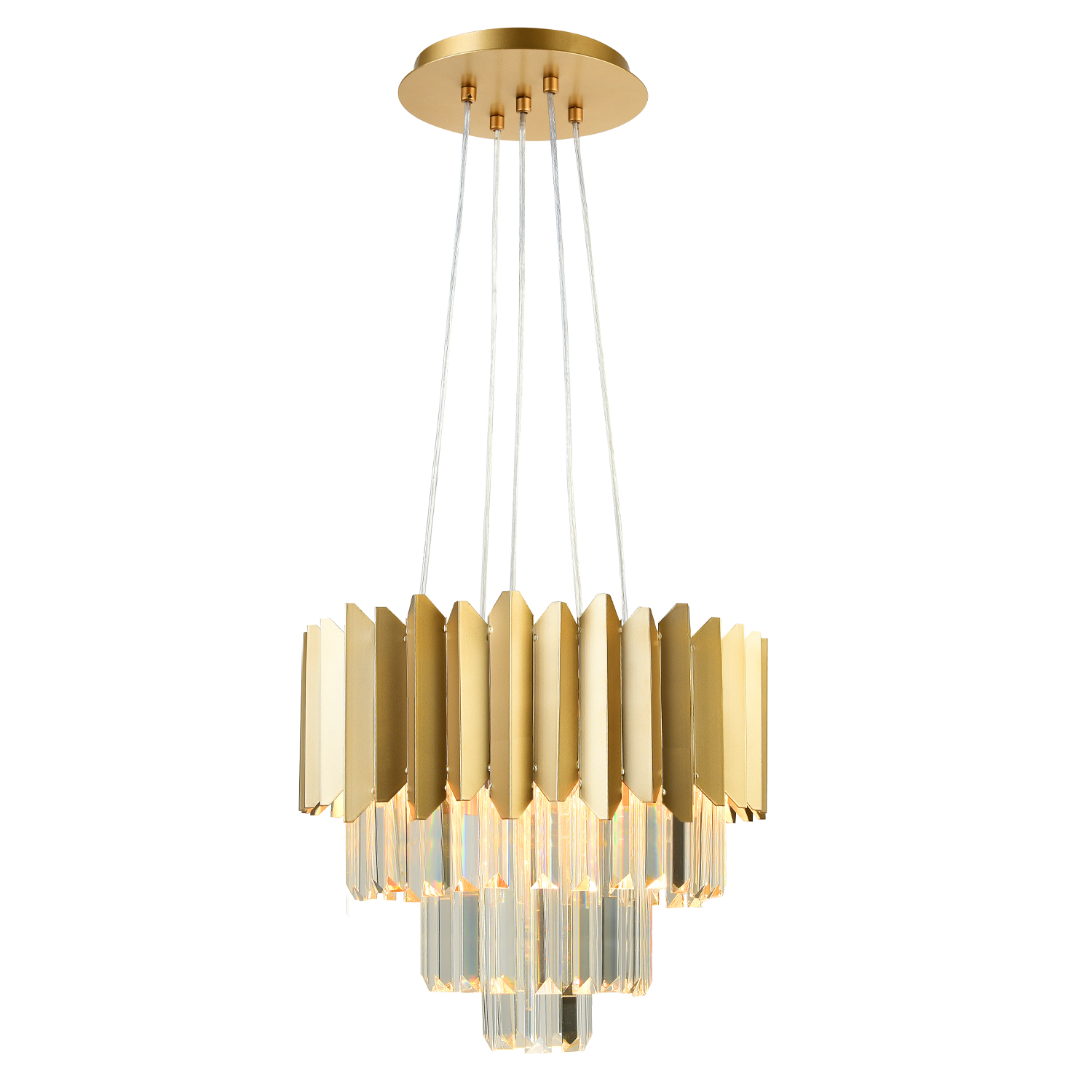 EG6175P41CGN.jpg EMPIRE - ΚΡΕΜΑΣΤΟ ΦΩΤΙΣΤΙΚΟ 5XE14 ΚΡΥΣΤΑΛΛΟ + ΧΡΥΣΟ ΜΕΤΑΛΛΙΚΟ Φ400x1000mm - Image 1