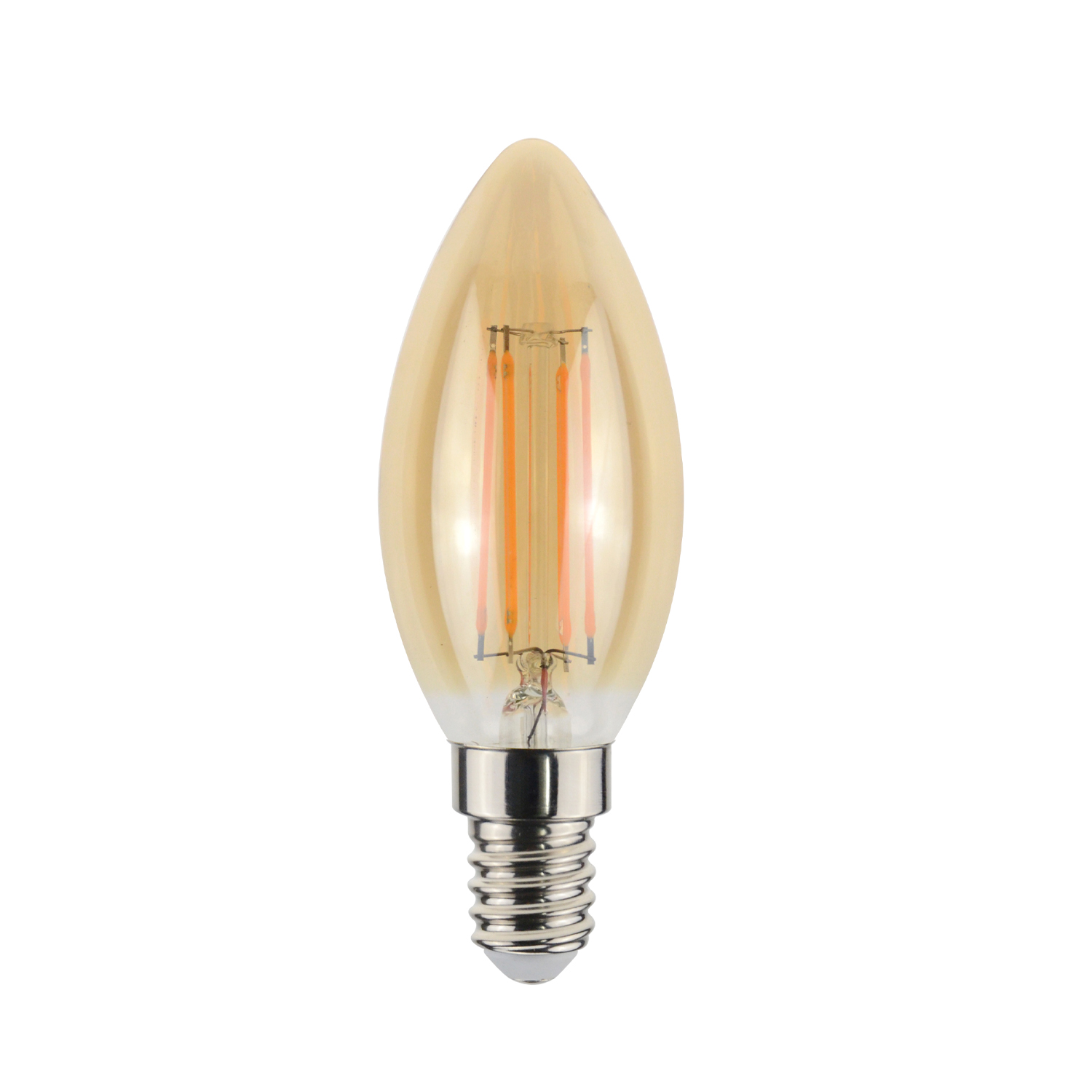 FLAMK45WWDIMAM.jpg ΛΑΜΠΑ LED FILAMENT ΚΕΡΑΚΙ C35 E14 4.5W DIMMABLE ΜΕΛΙ (AMBER) ΘΕΡΜΟ ΛΕΥΚΟ 2500K 423LM - Image 1