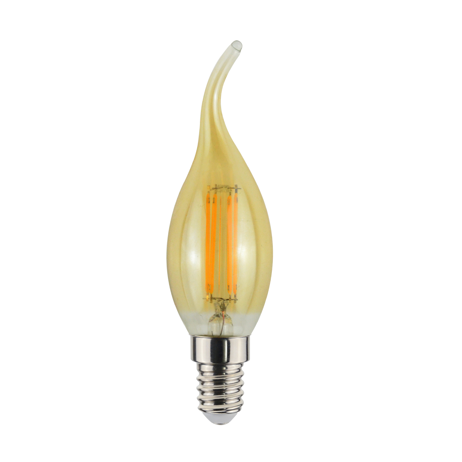 FLAMK45WWTIPAMSD.jpg ΛΑΜΠΑ LED FILAMENT ΚΕΡΑΚΙ ΦΛΟΓΑ C35 (TIP) E14 4.5W STEP DIM 3 ΒΗΜΑΤΩΝ ΜΕΛΙ (AMBER) ΘΕΡΜΟ ΛΕΥΚΟ 2500K 423LM - Image 1