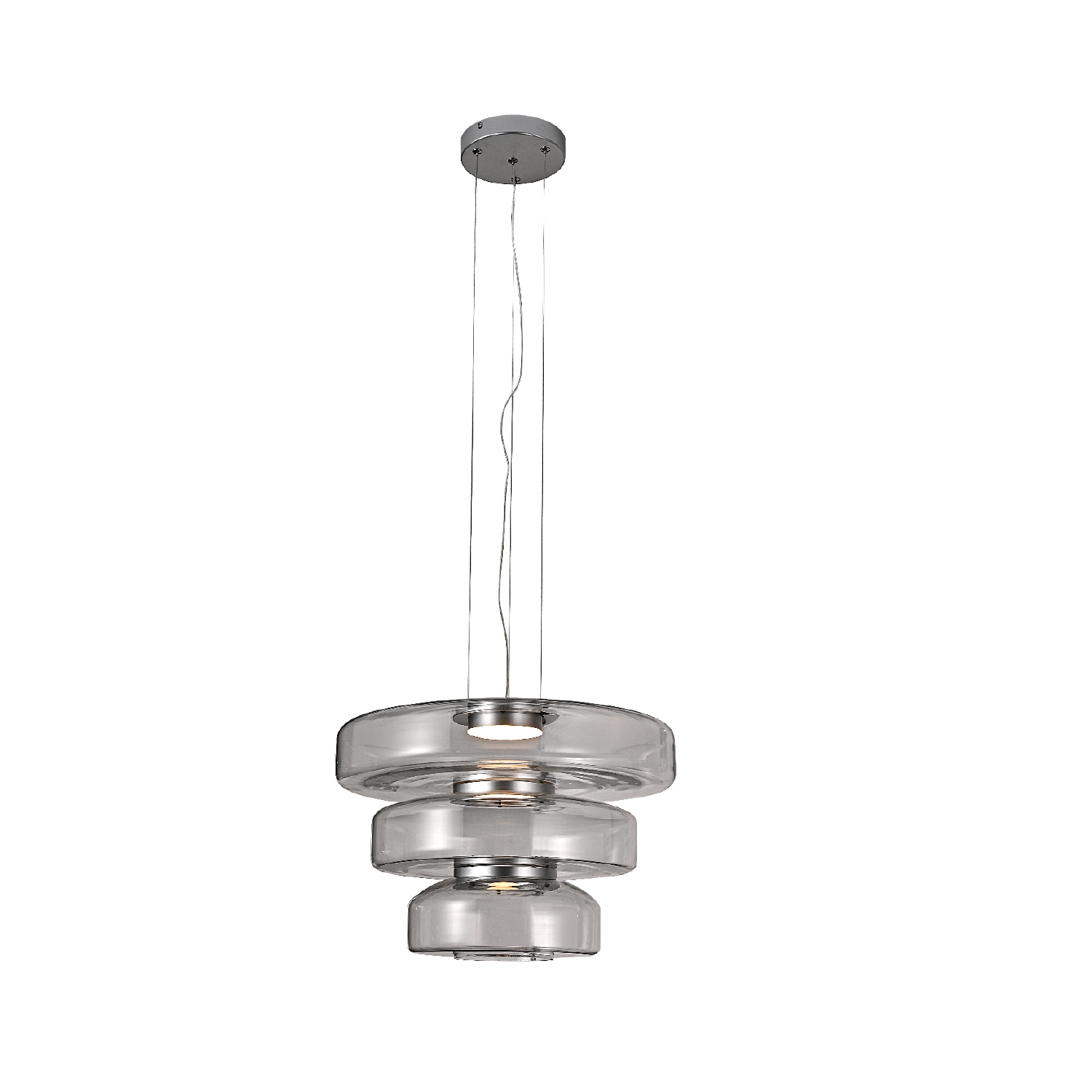 HM25126CL.jpg ΚΡΕΜΑΣΤΟ ΦΩΤΙΣΤΙΚΟ ACA HM25126CL ΑΣΗΜΙ ΔΙΑΦΑΝΕΣ LED 12W 3000K IP20 D45XH120CM - Image 1