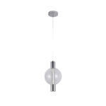 ΚΡΕΜΑΣΤΟ ΦΩΤΙΣΤΙΚΟ ACA HM25139SM ΧΡΩΜΙΟ ΔΙΑΦΑΝΕΣ LED 5W + DOWNLIGHT 5W 3000K IP20 D20XH120CM