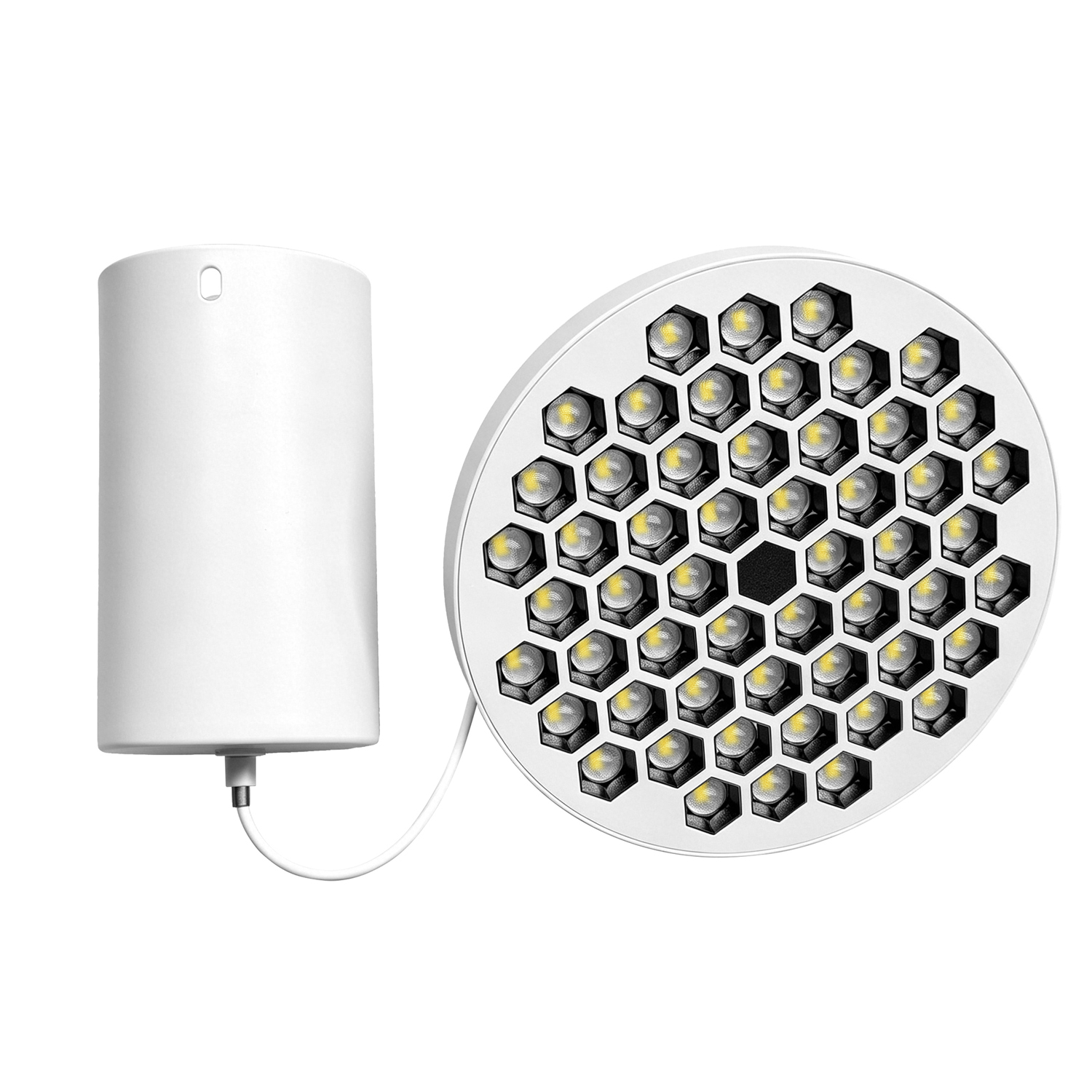 KYVAP1840W.jpg ΚΡΕΜΑΣΤΟ ΚΥΨΕΛΩΤΟ ΦΩΤΙΣΤΙΚΟ 18W ΛΕΥΚΟ ΜΕ ΜΑΥΡΟ ΑΝΤΑΥΓΑΣΤΗΡΑ /Ra>80/2350lm/4000K - Image 1