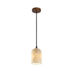 OCN-ΦΩΤΙΣΤΙΚΟ ΚΡΕΜΑΣΤΟ KARI ICE JADE & ΞΥΛΟ ΣΥΜΒΑΤΙΚΟ 1xE27 IP20 Φ100x1500mm